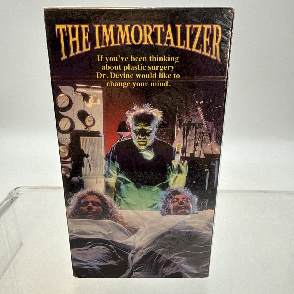 New Sealed The Immortalizer VHS 1989 Horror Rare HTF Rare Classic Movie